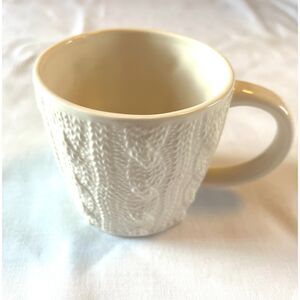 Starbucks White Cable Design Coffee, Tea, Cocoa Mug 12oz